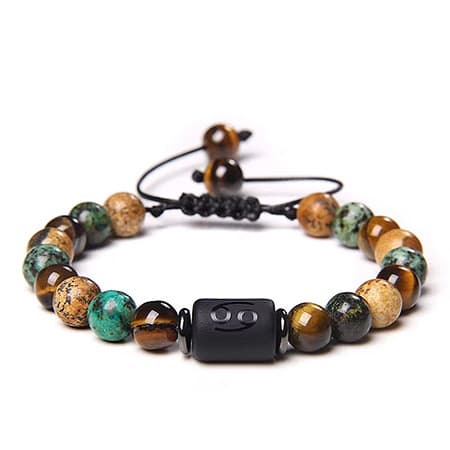 New Design Natural Stone Braided 12 Zodiac Signs -image