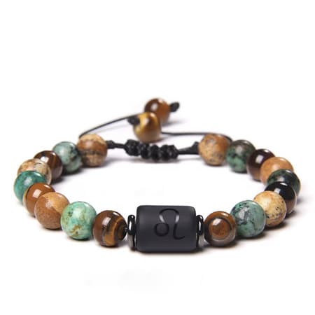 New Design Natural Stone Braided 12 Zodiac Signs -image