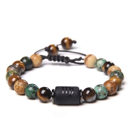 New Design Natural Stone Braided 12 Zodiac Signs -image