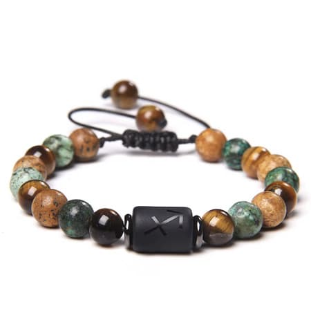 New Design Natural Stone Braided 12 Zodiac Signs -image