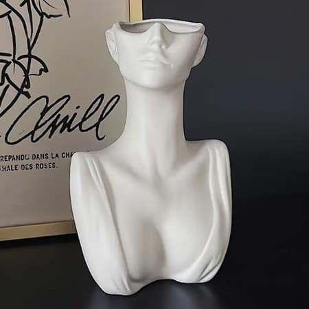 Contemporary Resin Torso Vase-image