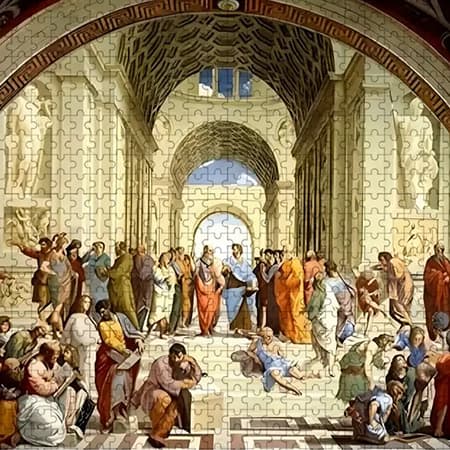 Jigsaw Puzzle - Raphael'S School of Athens, Renaissance Art-image