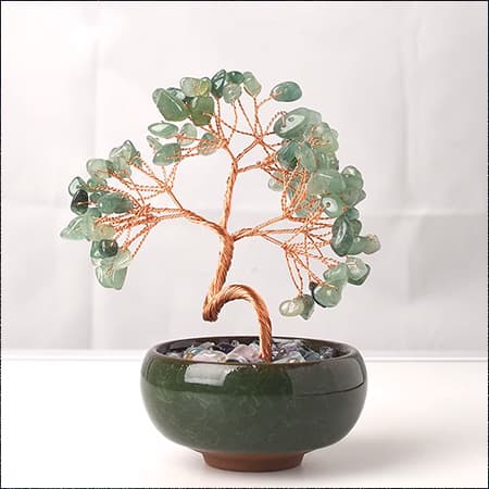 Natural Stone Crystal Money Tree Chakra Healing Stones-image