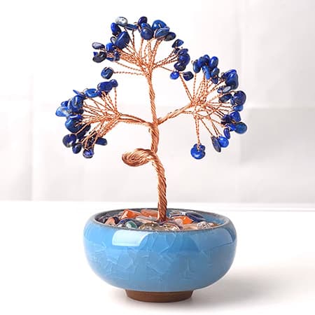 Natural Stone Crystal Money Tree Chakra Healing Stones-image